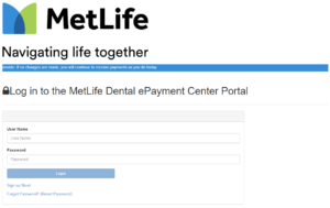 MetLife Dental ePayment Center